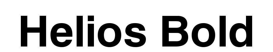 Helios Bold Font Download Free